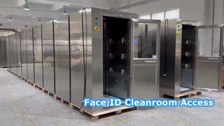 Умный воздушный душ с раздвижной дверью и распознаванием лиц