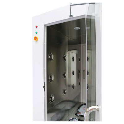 AC220V / 3P / 50Hz воздушный душ с скоростью ветра 13-25M / S и покрытой порошком сталью / SUS304 для фармацевтической медицинской очистки
