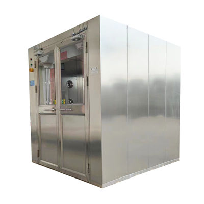 GMP сертифицированный 201 из нержавеющей стали OSHA-соответствующий грузовой воздушный душ для входа в чистую комнату