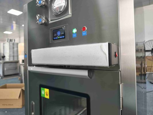 Авто-дверная ламинарная коробка для пропускания потока. HEPA-фильтр для бесконтактной передачи для критических зон.