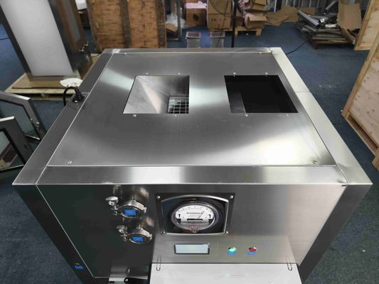 Авто-дверная ламинарная коробка для пропускания потока. HEPA-фильтр для бесконтактной передачи для критических зон.