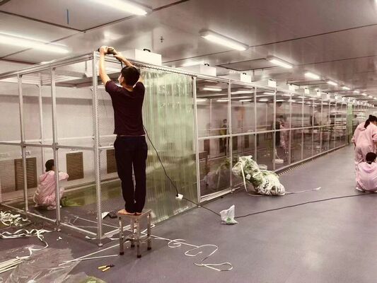 ISO Class 5 Cleanroom Booth с антистатической алюминиевой конструкцией и регулируемым контролем воздушного потока