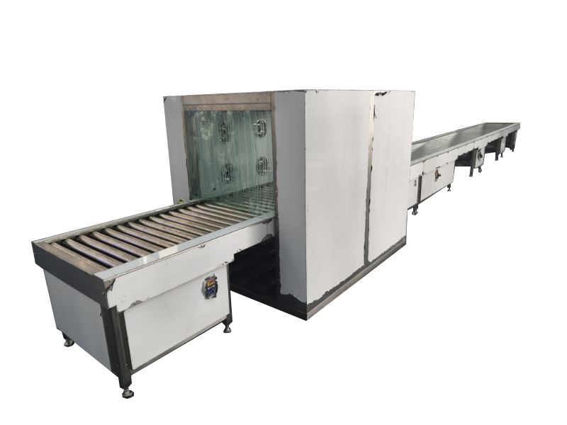 Роликовый конвейер с приводом, воздушный душ, проходной бокс | Система передачи материалов для чистых помещений