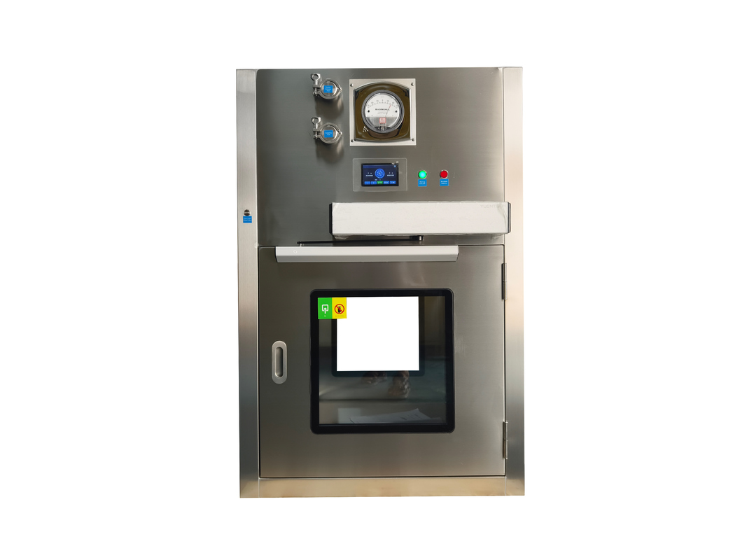 Авто-дверная ламинарная коробка для пропускания потока. HEPA-фильтр для бесконтактной передачи для критических зон.